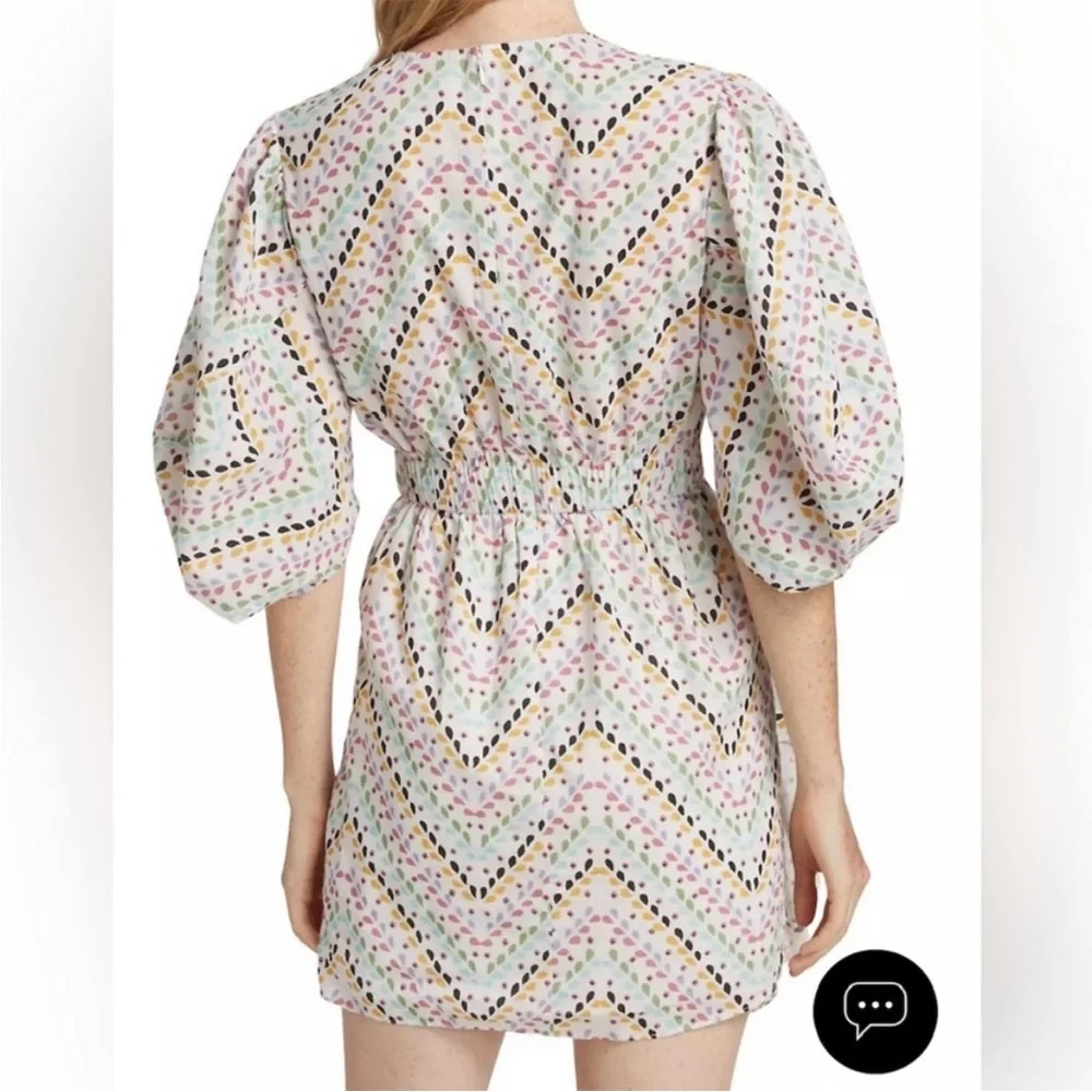 RHODE Multicolor Patterned Mini Dress - Picture 4 of 14